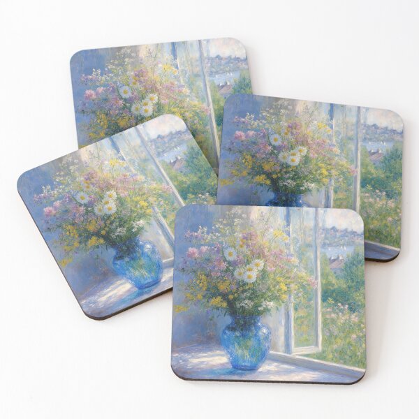 Item preview, Wildflowers Bouquet in Blue Vase designed and sold by Maria Dryfhout.