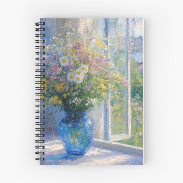 Item preview, Wildflowers Bouquet in Blue Vase designed and sold by Maria Dryfhout.
