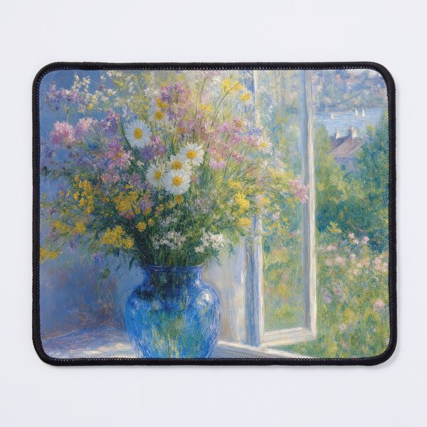 Item preview, Wildflowers Bouquet in Blue Vase designed and sold by Maria Dryfhout.