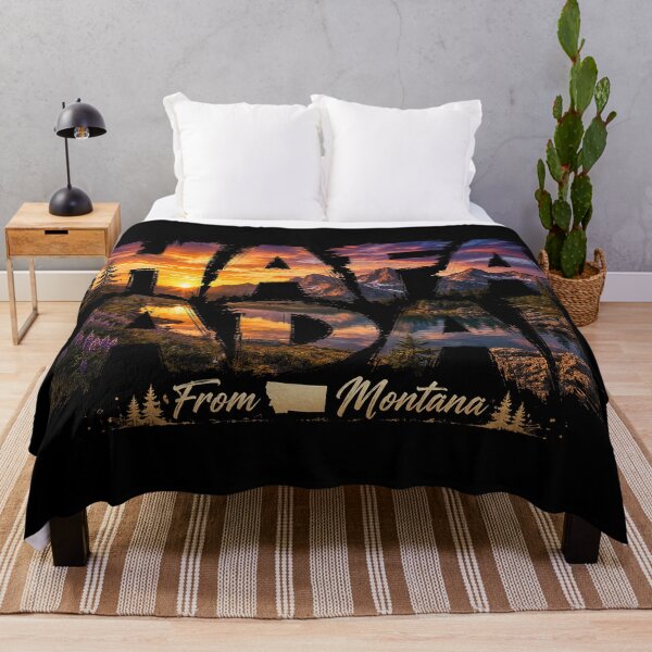 Item preview, Håfa Adai from Montana: Big Sky Mountain Sunset & Treasure State Spirit designed and sold by BlissBlvdShop.