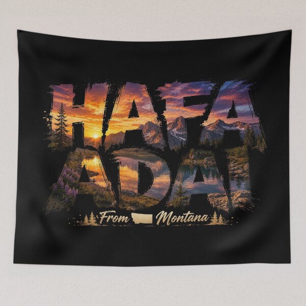 Item preview, Håfa Adai from Montana: Big Sky Mountain Sunset & Treasure State Spirit designed and sold by BlissBlvdShop.
