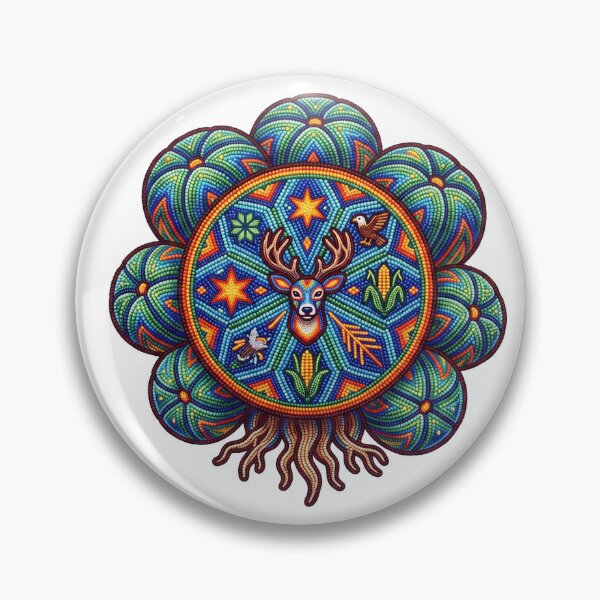 Aperçu de l'œuvre Peyote Huichol créée et vendue par Rodandoando.