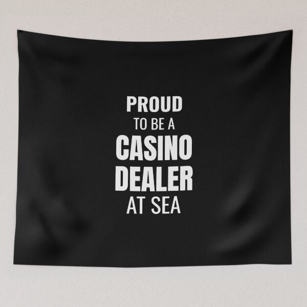Item preview, Proud to be a Casino Dealer at Sea (White) designed and sold by ShipCrewNation.