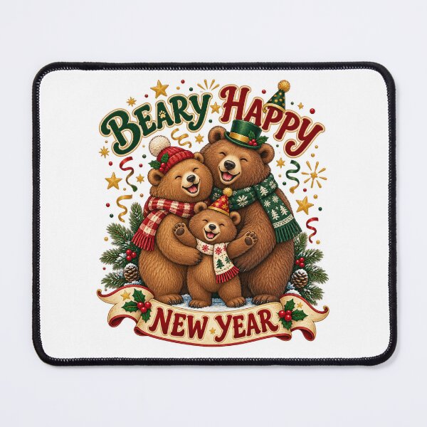 Item preview, Beary Happy New Year Family of Three designed and sold by Kolibra.