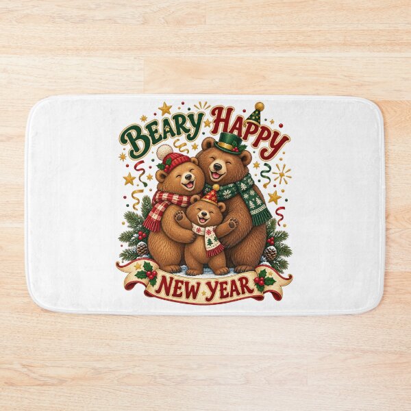 Item preview, Beary Happy New Year Family of Three designed and sold by Kolibra.