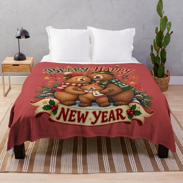 Item preview, Beary Happy New Year Family of Three designed and sold by Kolibra.