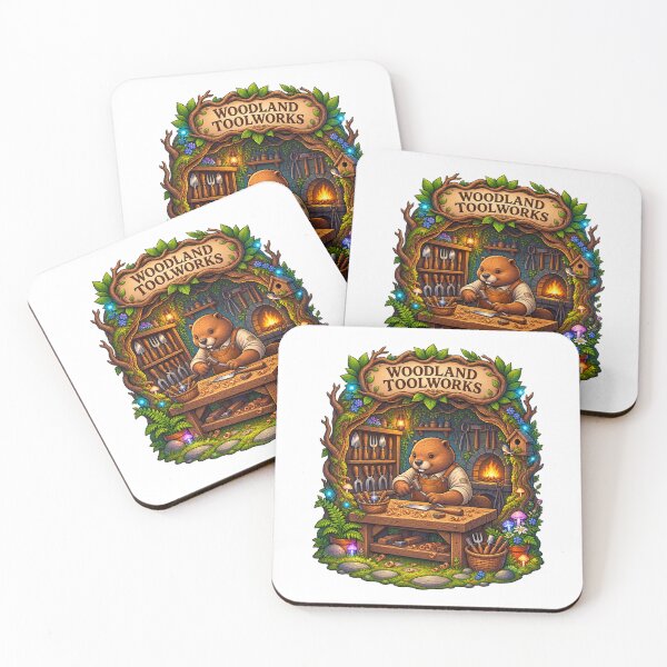 Item preview, Woodland Toolworks | Bear Woodworker | Enchanted Forest Workshop designed and sold by MrDev.