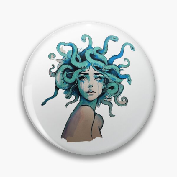 Item preview, Crying Woman With Turquoise Snake Covered Hair designed and sold by EmptyForest.