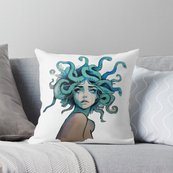 Item preview, Crying Woman With Turquoise Snake Covered Hair designed and sold by EmptyForest.