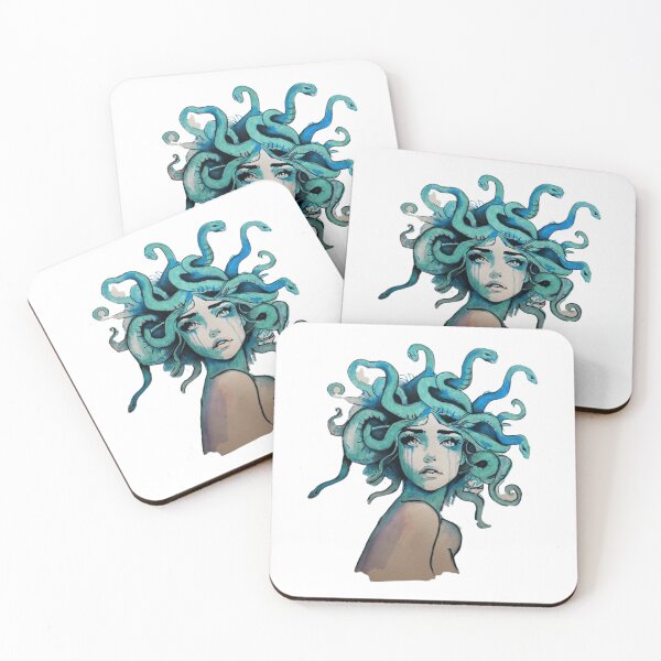 Item preview, Crying Woman With Turquoise Snake Covered Hair designed and sold by EmptyForest.