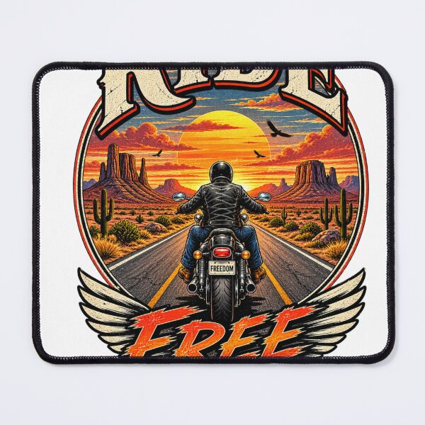 Item preview, Ride Free Vintage Motorcycle Adventure designed and sold by CodePaws Creations.
