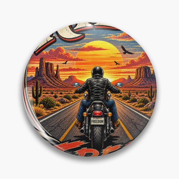 Item preview, Ride Free Vintage Motorcycle Adventure designed and sold by CodePaws Creations.