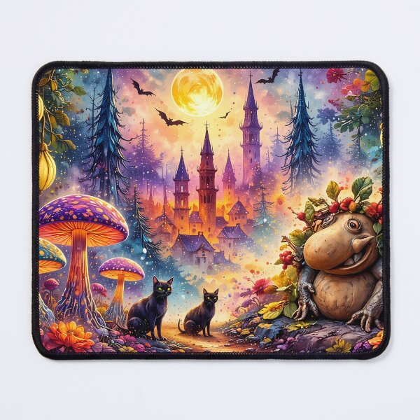 Item preview, Enchanted Night in Fantasy Forest designed and sold by cuprum.