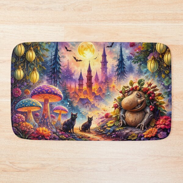 Item preview, Enchanted Night in Fantasy Forest designed and sold by cuprum.