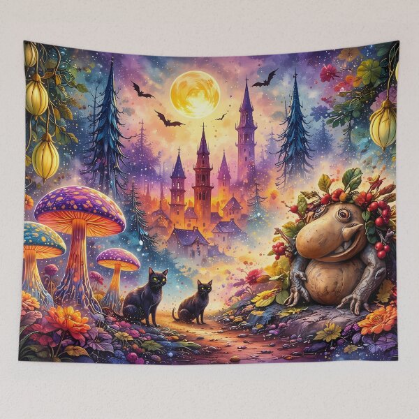 Item preview, Enchanted Night in Fantasy Forest designed and sold by cuprum.