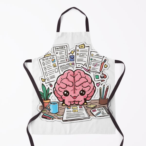 Item preview, Professional Procrastinator – Cute Funny Brain Cartoon Sticker designed and sold by Kiinaaa.