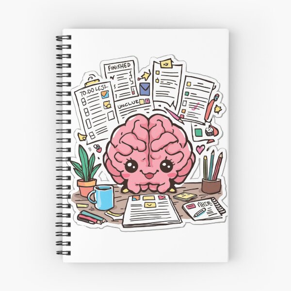 Item preview, Professional Procrastinator – Cute Funny Brain Cartoon Sticker designed and sold by Kiinaaa.