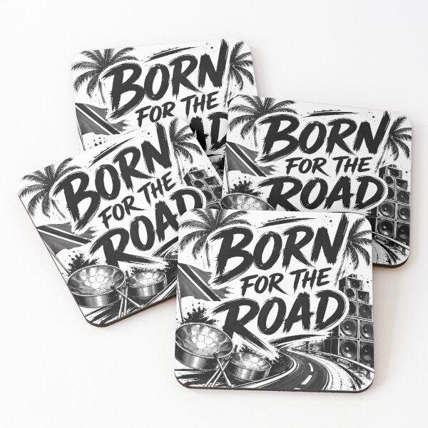 Item preview, Born for the Road Caribbean Carnival Soca Typography Shirt designed and sold by GiftLore Studio.