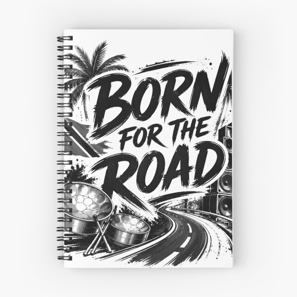 Item preview, Born for the Road Caribbean Carnival Soca Typography Shirt designed and sold by GiftLore Studio.