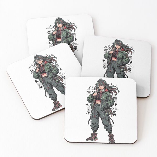Item preview, Anime Techwear Girl Cyber Streetwear Futuristic Urban Style designed and sold by cannsuh.