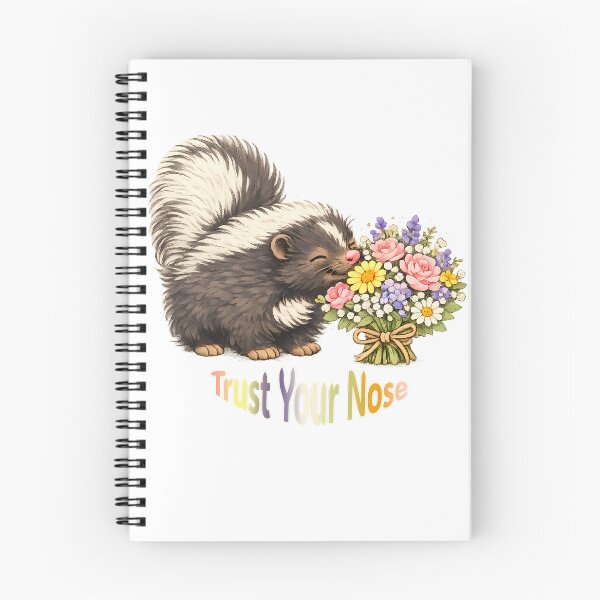 Item preview, Trust Your Nose – Cute Skunk Smelling Flowers designed and sold by Buli89.