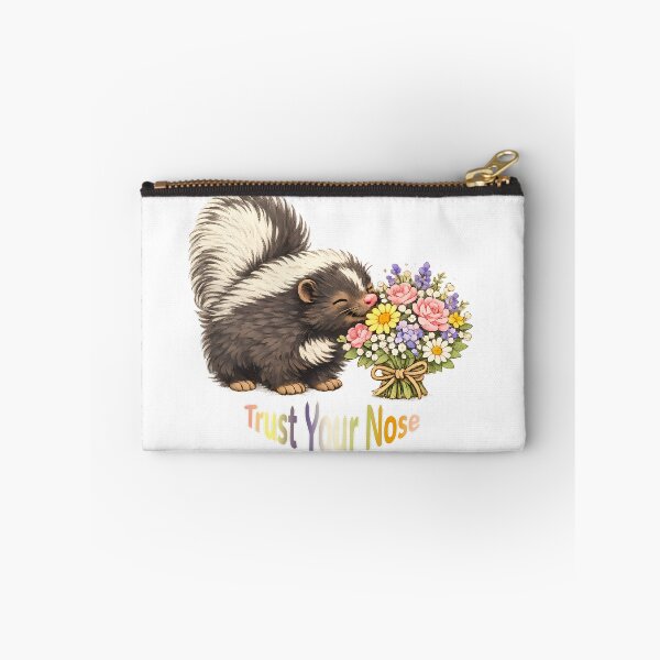 Item preview, Trust Your Nose – Cute Skunk Smelling Flowers designed and sold by Buli89.