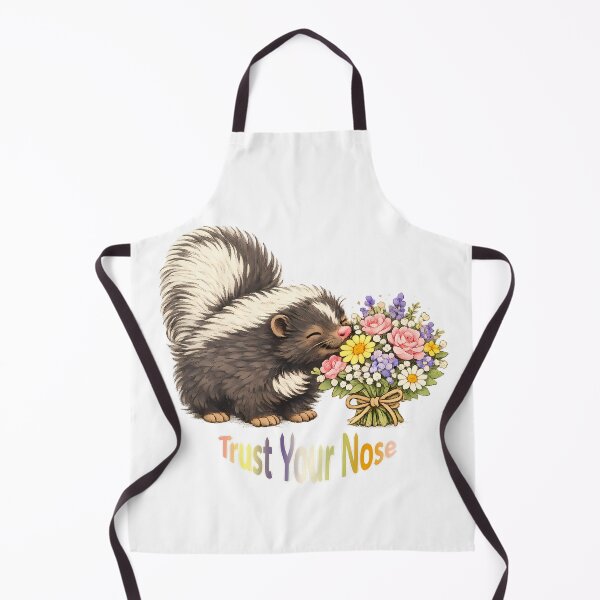 Item preview, Trust Your Nose – Cute Skunk Smelling Flowers designed and sold by Buli89.