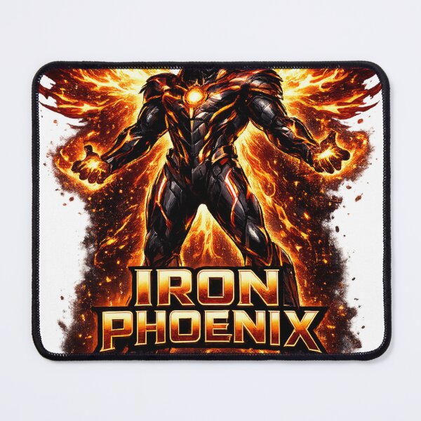 Item preview, Iron Phoenix Fire Warrior Rebirth Strength Futuristic Armor Design designed and sold by irfanshikh.