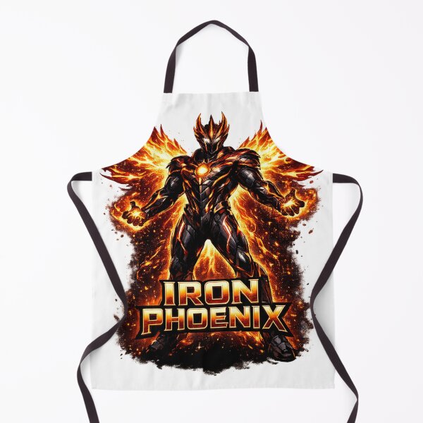 Item preview, Iron Phoenix Fire Warrior Rebirth Strength Futuristic Armor Design designed and sold by irfanshikh.