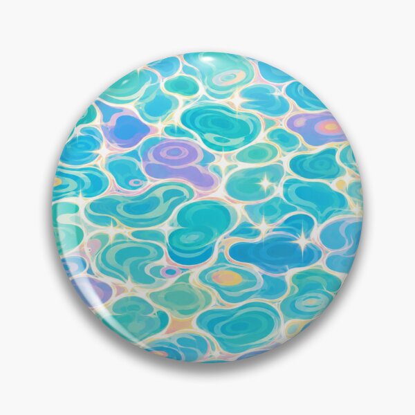 Item preview, Turquoise Water Ripple Pattern | Mermaid Sparkle Print designed and sold by Her-XP.