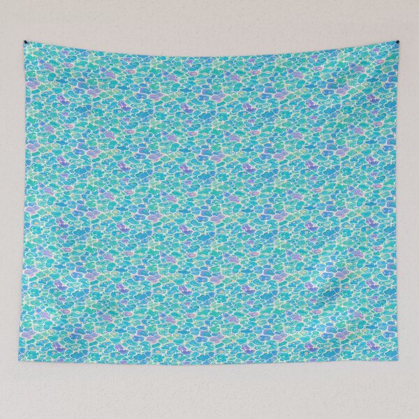 Item preview, Turquoise Water Ripple Pattern | Mermaid Sparkle Print designed and sold by Her-XP.