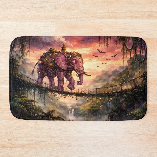 Artikelvorschau, Steampunk-Elefant auf Dschungelbrücke entworfen und verkauft von cuprum.