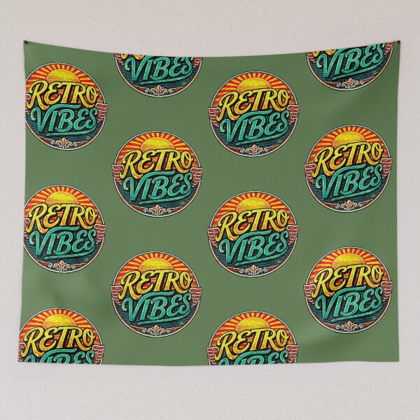 Item preview, Retro Vibes | Circular Vintage Badge designed and sold by AstronautMerch.