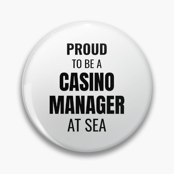 Item preview, Proud to be a Casino Manager at Sea (Black) designed and sold by ShipCrewNation.