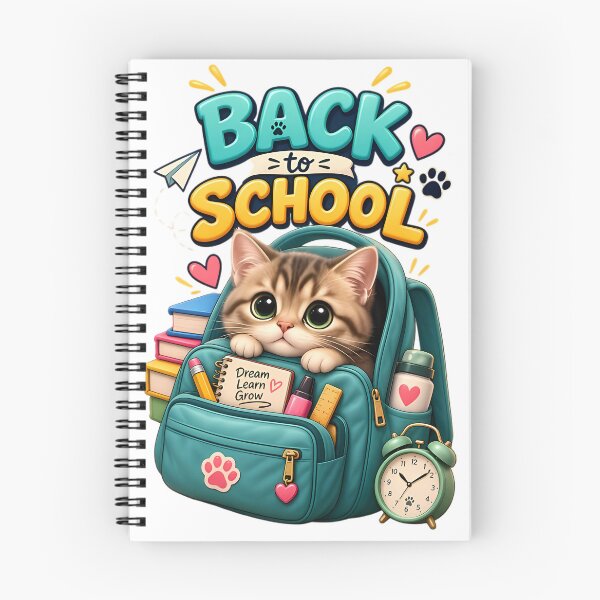Item preview, Cute Back to School Kitten – Kawaii Cat with Backpack designed and sold by HoMya.
