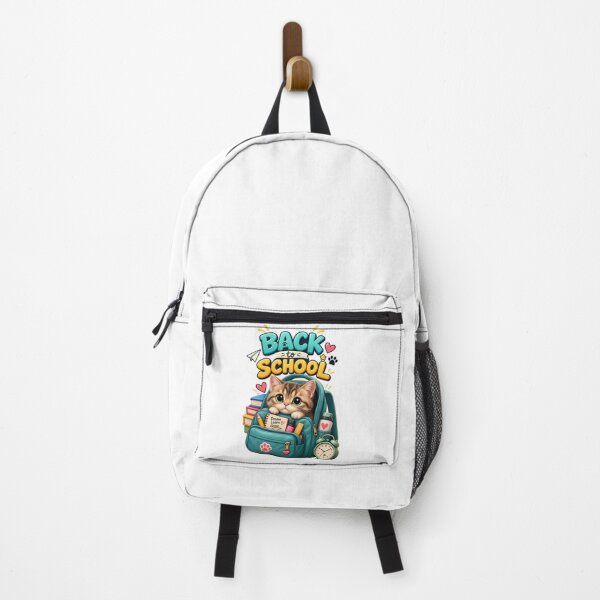 Item preview, Cute Back to School Kitten – Kawaii Cat with Backpack designed and sold by HoMya.