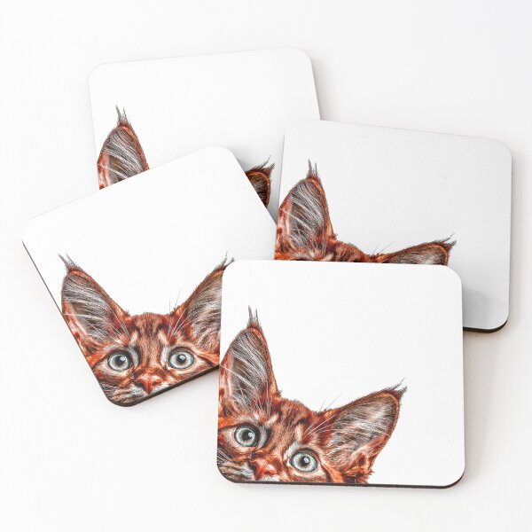Item preview, Curious Orange Tabby Cat Portrait designed and sold by JenniferMoren.