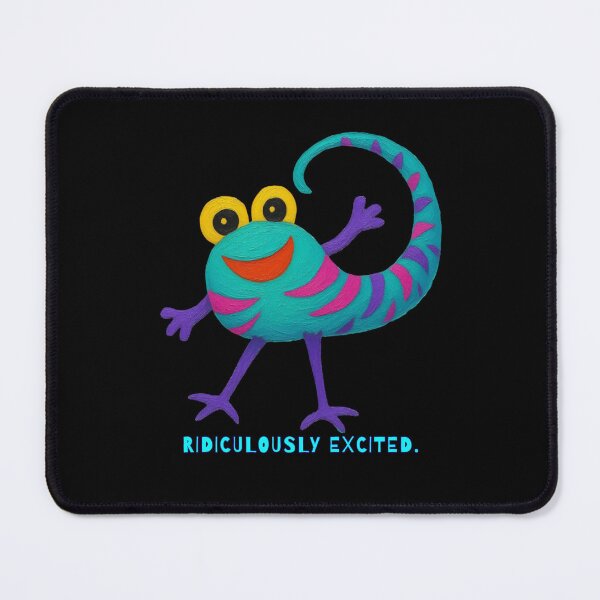 Item preview, Ridiculously Excited - Colorful Weird Creature designed and sold by PatykArt.