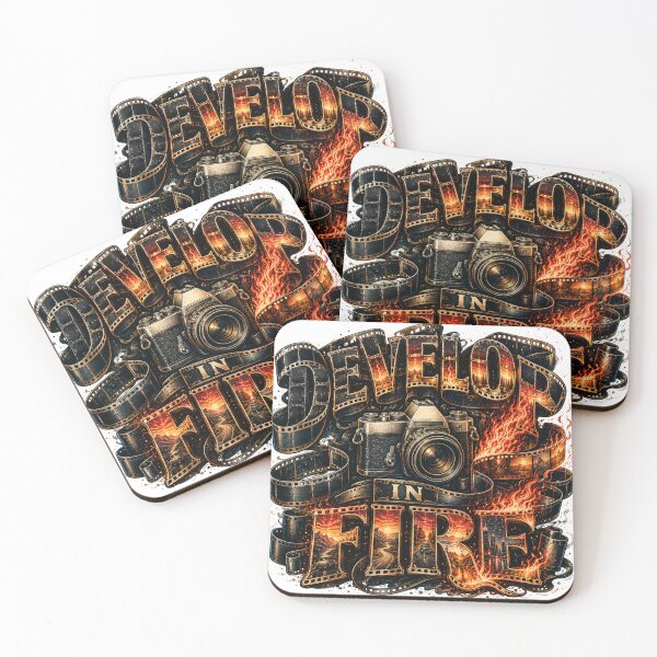 Item preview, Develop in Fire – Analog Film Photography Design designed and sold by Golden Era Studio.