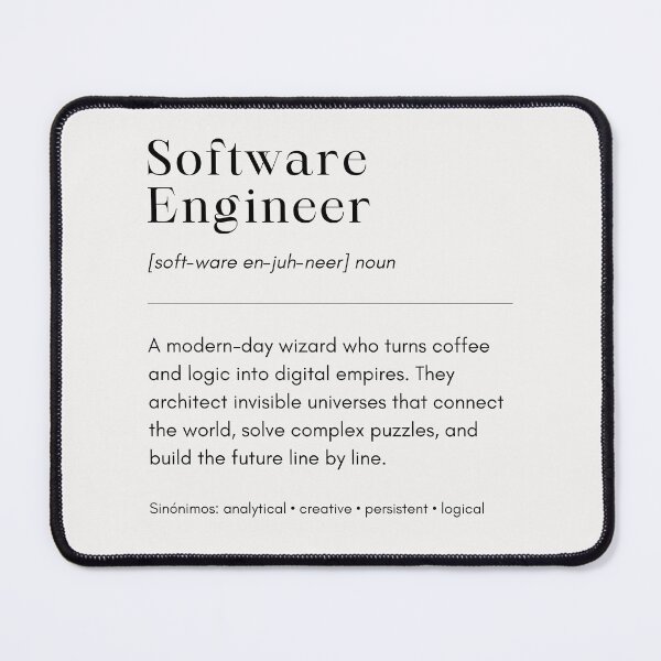 Item preview, Software Engineer Definition Typography | Modern Software Developer Definition Quote Print | Engineer Life Definition | Computer Science Student Graduation Gift Software Engineer designed and sold by LitzoyGlobeArt.