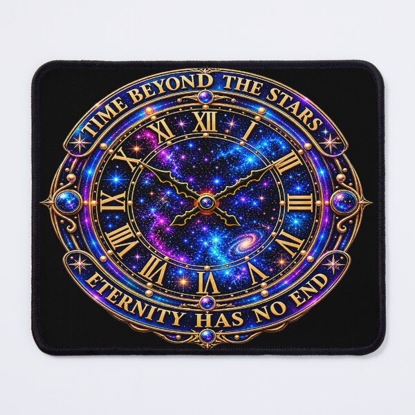 Item preview, Time Beyond the Stars – Cosmic Eternal Clock designed and sold by TroviTutto.