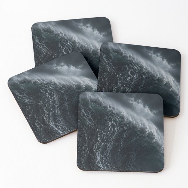 Item preview, Dark Ocean Wave Moody Stormy Sea Art designed and sold by Vaelia.