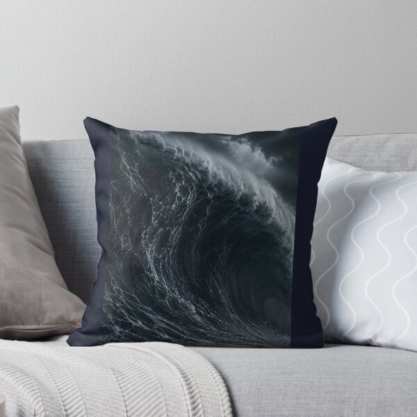 Item preview, Dark Ocean Wave Moody Stormy Sea Art designed and sold by Vaelia.