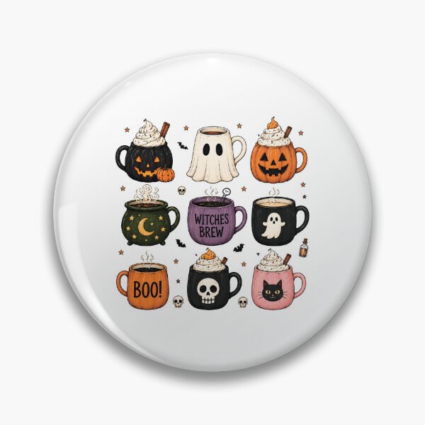 Item preview, Halloween Spooky Mugs T-Shirt | Witchy Brew Pumpkin Ghost Skull Cat Tee designed and sold by MAPDDesigns.