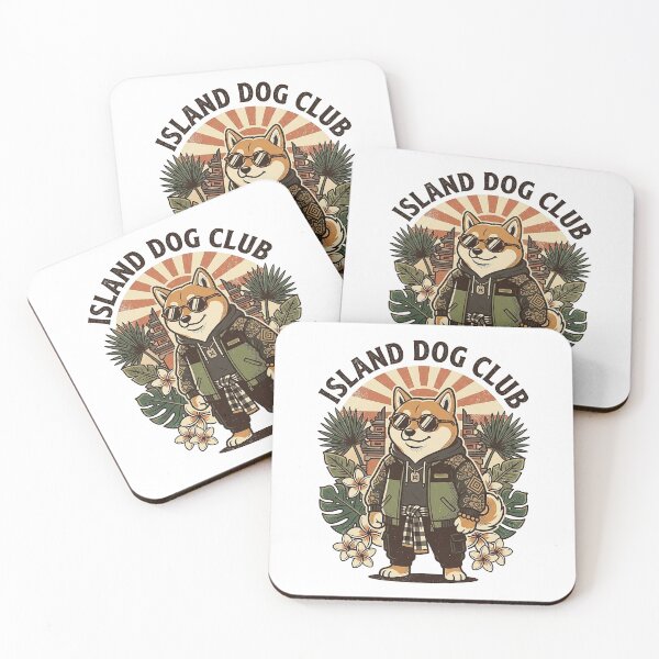 Item preview, Island Dog Club Tropical Shiba Inu Bali Vintage designed and sold by cannsuh.
