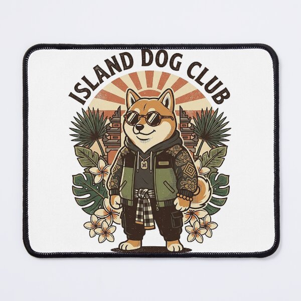 Item preview, Island Dog Club Tropical Shiba Inu Bali Vintage designed and sold by cannsuh.
