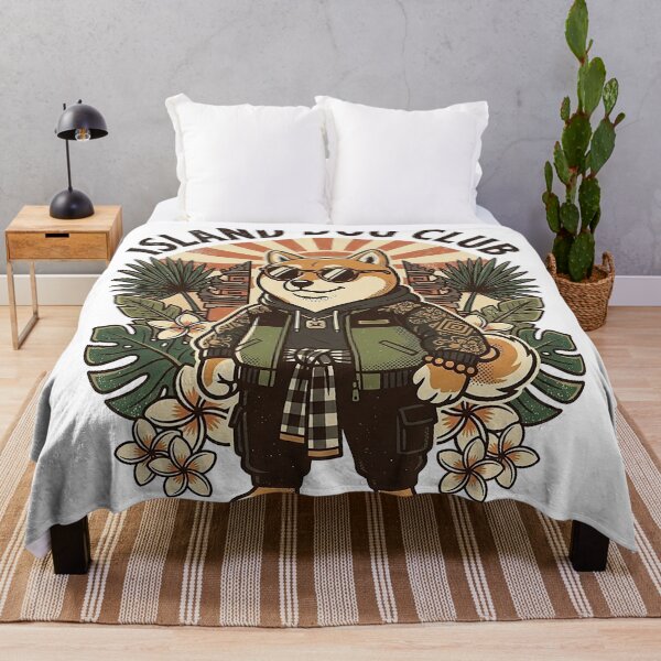 Item preview, Island Dog Club Tropical Shiba Inu Bali Vintage designed and sold by cannsuh.