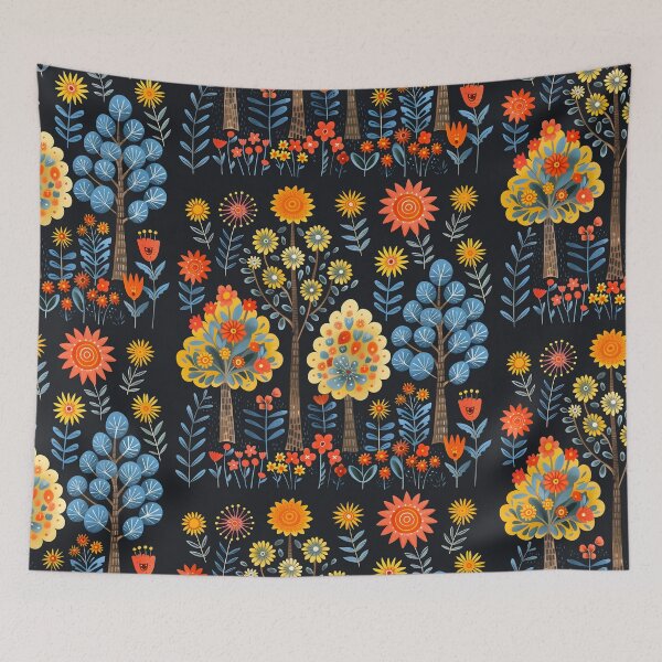 Item preview, Scandinavian Folk Art, Fairy-tale Forest designed and sold by xiao xuans.