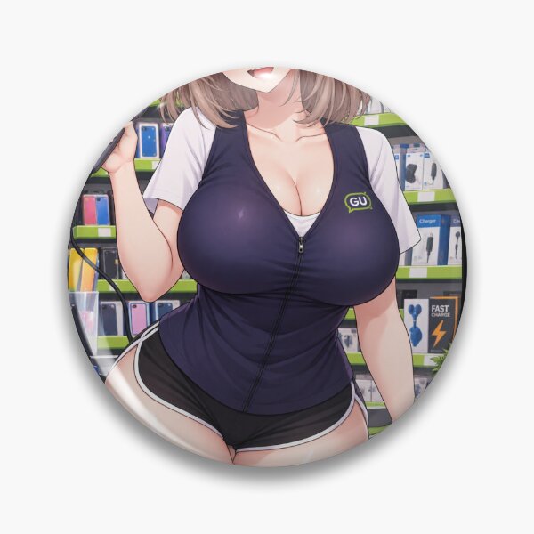 Item preview, Cute Anime Store Clerk Sticker – Cheerful Manga Girl designed and sold by MeowLoka ⭐⭐⭐⭐.