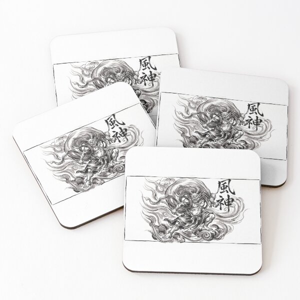 Item preview, Fujin Wind God Kanji Ink Art designed and sold by Kanjigraphy.